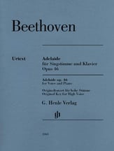 Adelaide, Op. 46 Vocal Solo & Collections sheet music cover